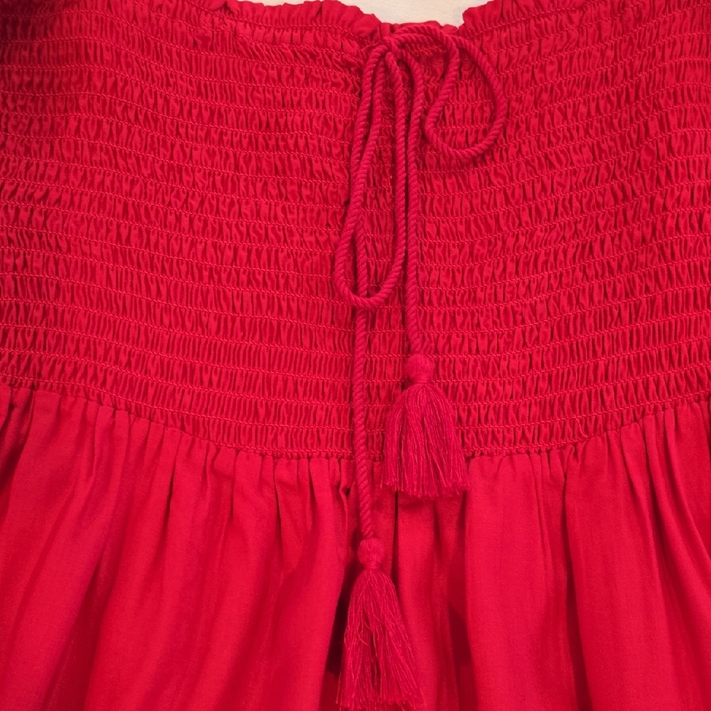 Guess Red Off-Shoulder Mini Dress - Picture 3 of 11